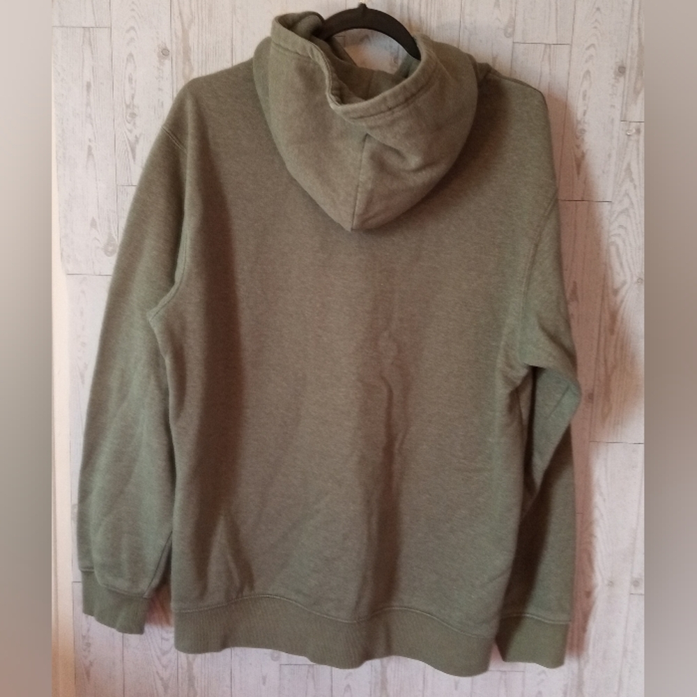 Eddie Bauer Olive Green Outdoors Graphic Print Hoodie Men's Size L - Picture 3 of 10
